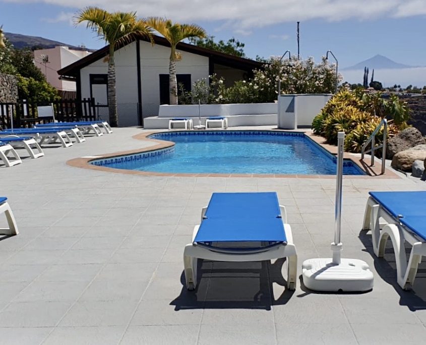 Piscina de agua salada del complejo